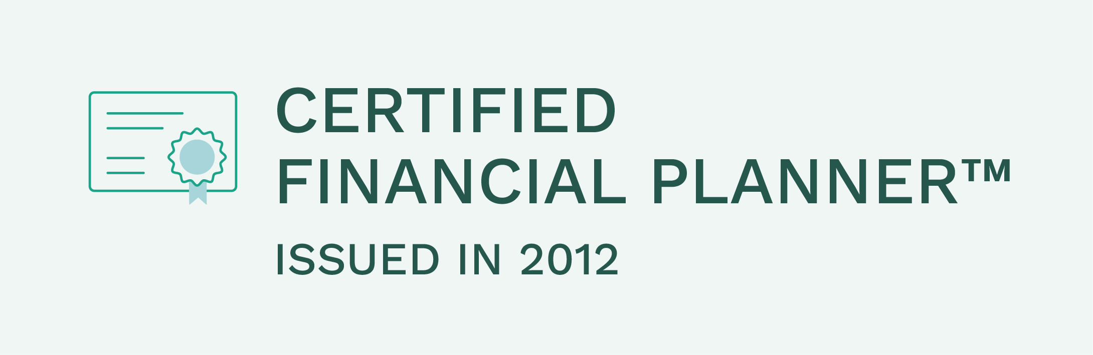 Certified Financial Planner 2012